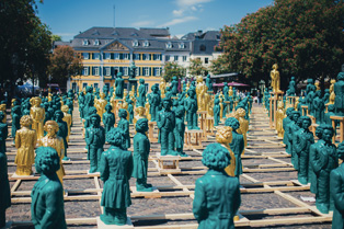 Beethovenfiguren auf dem M¸nsterplatz